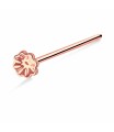 Flower Silver Straight Nose Stud NSKA-722